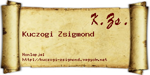 Kuczogi Zsigmond névjegykártya